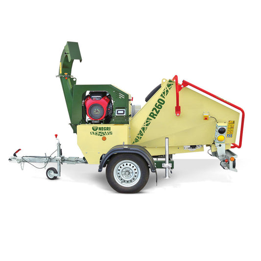 Broyeur de branches thermique sur remorque NEGRI R260BH210TRGN