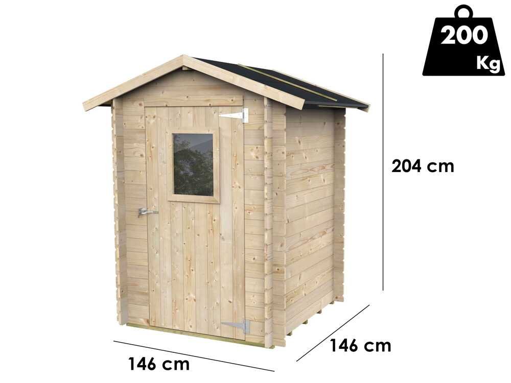 alce hobby 146x146 abri de jardin en bois avec fenêtre à l'avant 146x146x204 cm alce hobby 146x146 abri de jardin en bois avec fenêtre à l'avant 146x146x204 cm