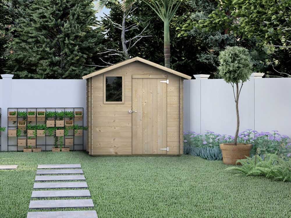 alce livia 198x130 abri de jardin en bois avec fenêtre frontale 198x130x205 cm alce livia 198x130 abri de jardin en bois avec fenêtre frontale 198x130x205 cm