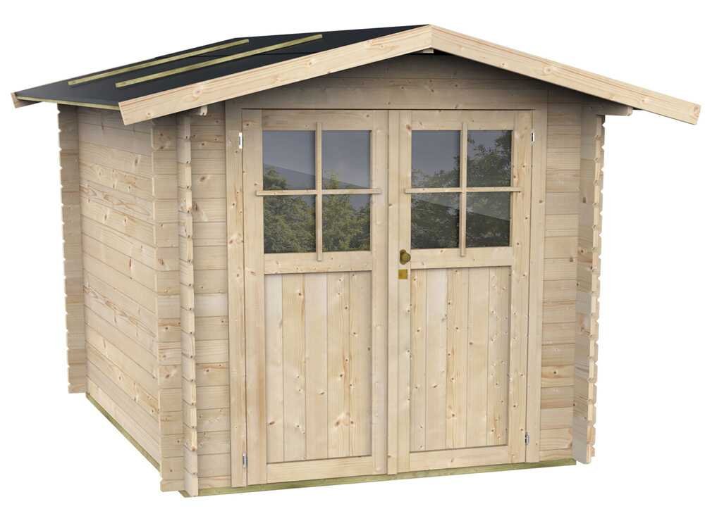 alce opera 215x180 abri de jardin à bois avec fenêtres et porte à double battant 215x180x207 cm alce opera 215x180 abri de jardin à bois avec fenêtres et porte à double battant 215x180x207 cm