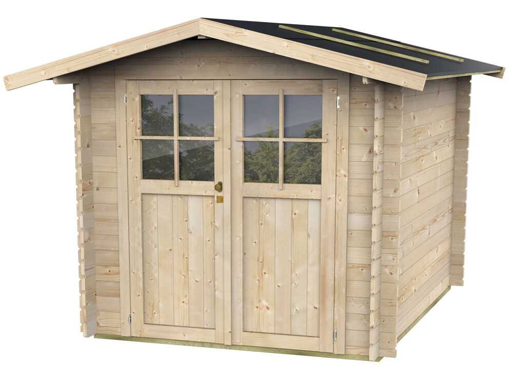 alce opera 215x180 abri de jardin à bois avec fenêtres et porte à double battant 215x180x207 cm alce opera 215x180 abri de jardin à bois avec fenêtres et porte à double battant 215x180x207 cm