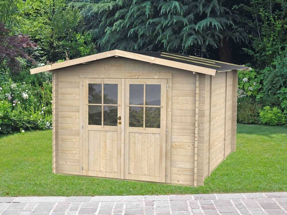 alce opera 215x250 abri de jardin à bois avec fenêtres et porte à double battant 215x250x207 cm alce opera 215x250 abri de jardin à bois avec fenêtres et porte à double battant 215x250x207 cm