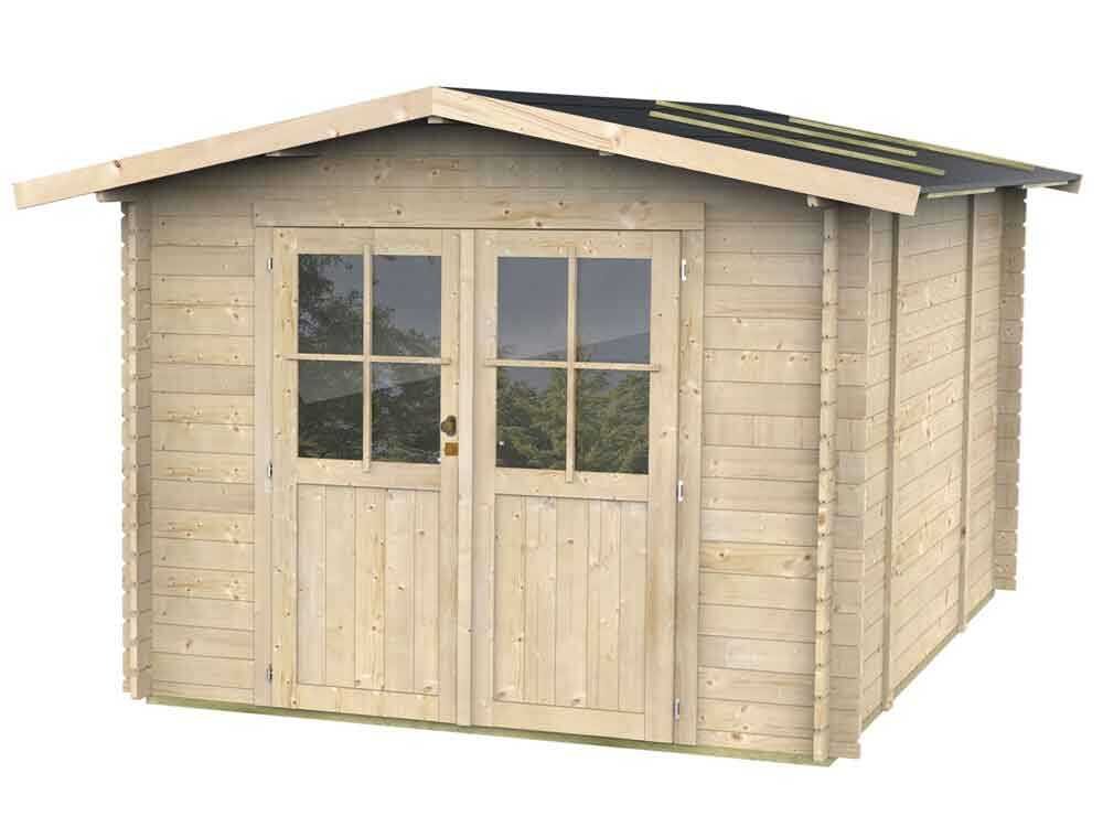 alce opera 215x250 abri de jardin à bois avec fenêtres et porte à double battant 215x250x207 cm alce opera 215x250 abri de jardin à bois avec fenêtres et porte à double battant 215x250x207 cm