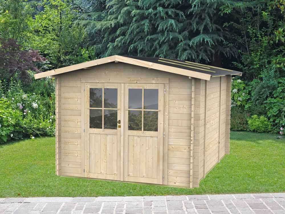 alce opera 300x250 abri de jardin à bois avec fenêtres et porte à double battant 300x250x219 cm alce opera 300x250 abri de jardin à bois avec fenêtres et porte à double battant 300x250x219 cm