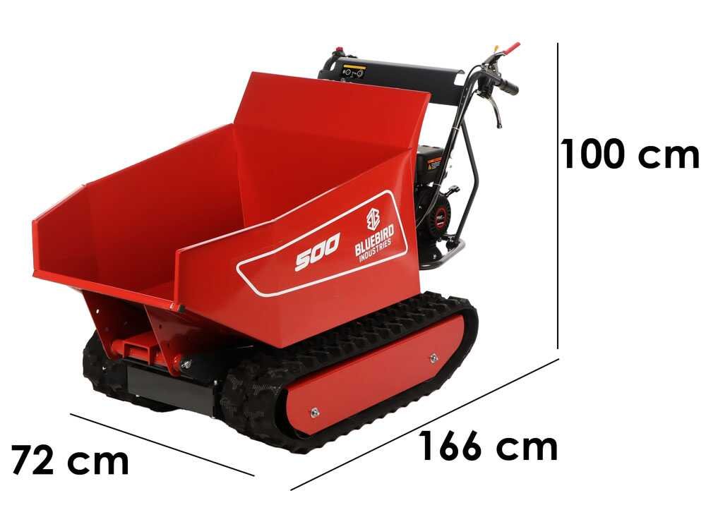 blue bird carrier 500 dh brouette à moteur à chenilles benne dumper capacité 500 kg blue bird carrier 500 dh brouette à moteur à chenilles benne dumper capacité 500 kg