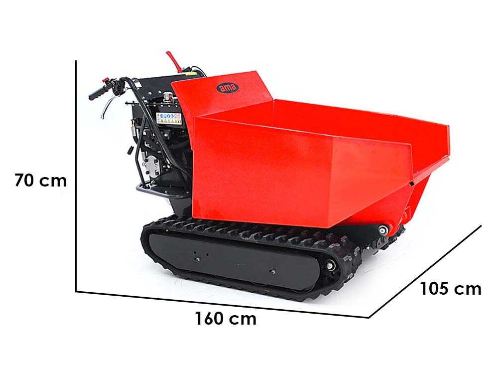 brouette à chenilles ama tag500td avec benne dumper hydraulique charge 500 kg brouette à chenilles ama tag500td avec benne dumper hydraulique charge 500 kg
