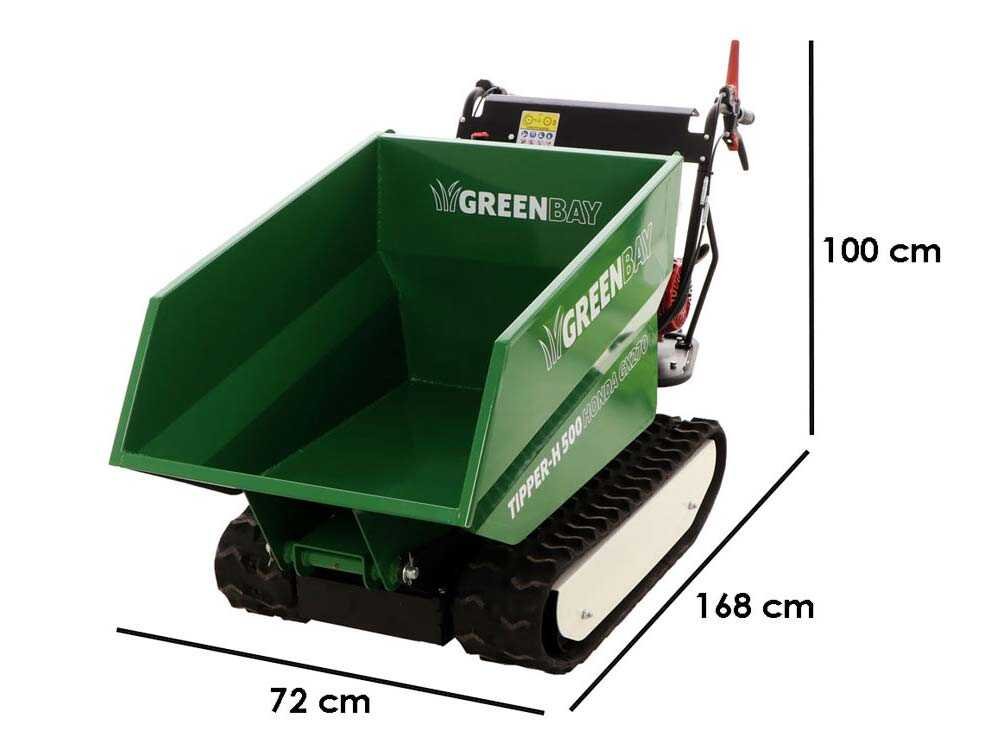 brouette à chenilles dumper greenbay tipper h 500 moteur honda gx270 brouette à chenilles dumper greenbay tipper h 500 moteur honda gx270