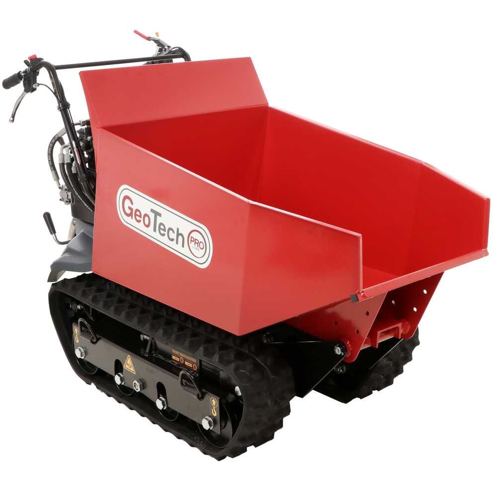brouette à chenilles geotechpro geoporter h 540d hydro caisson dumper hydraulique 500kg
