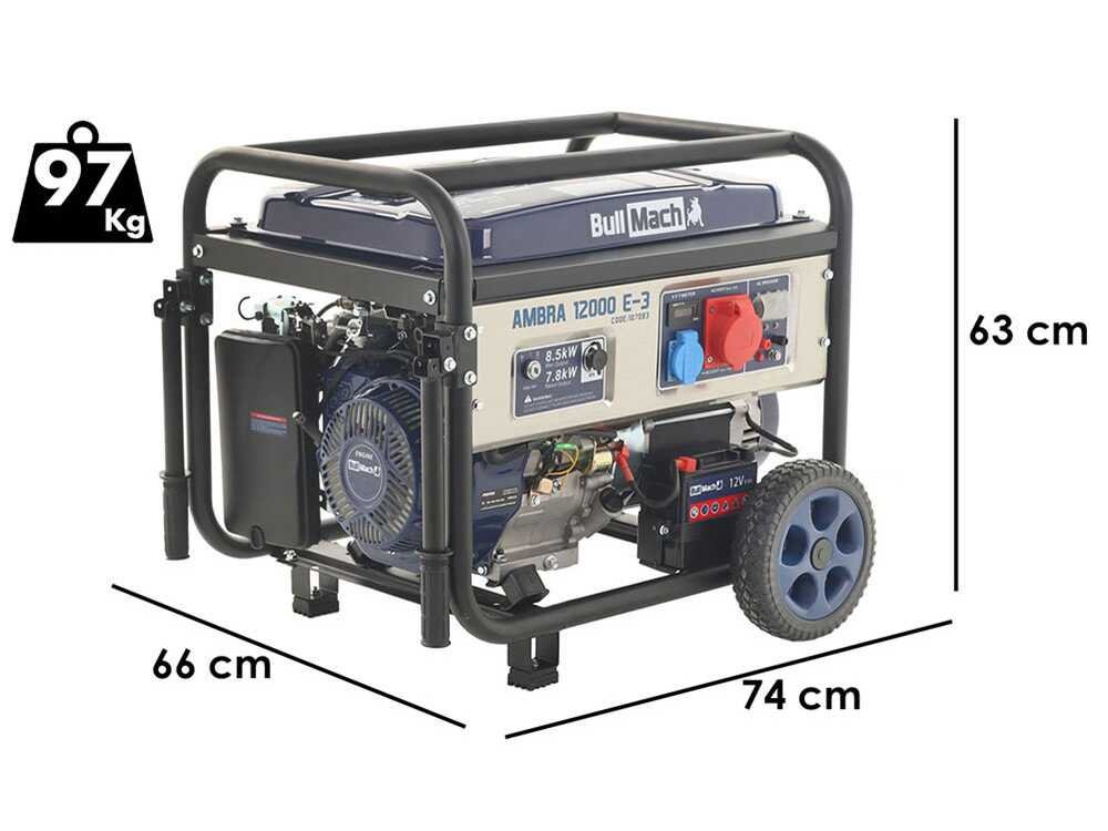 bullmach ambra 12000 e 3 groupe électrogène 8.5 kw triphasé version sur chariot bullmach ambra 12000 e 3 groupe électrogène 8.5 kw triphasé version sur chariot