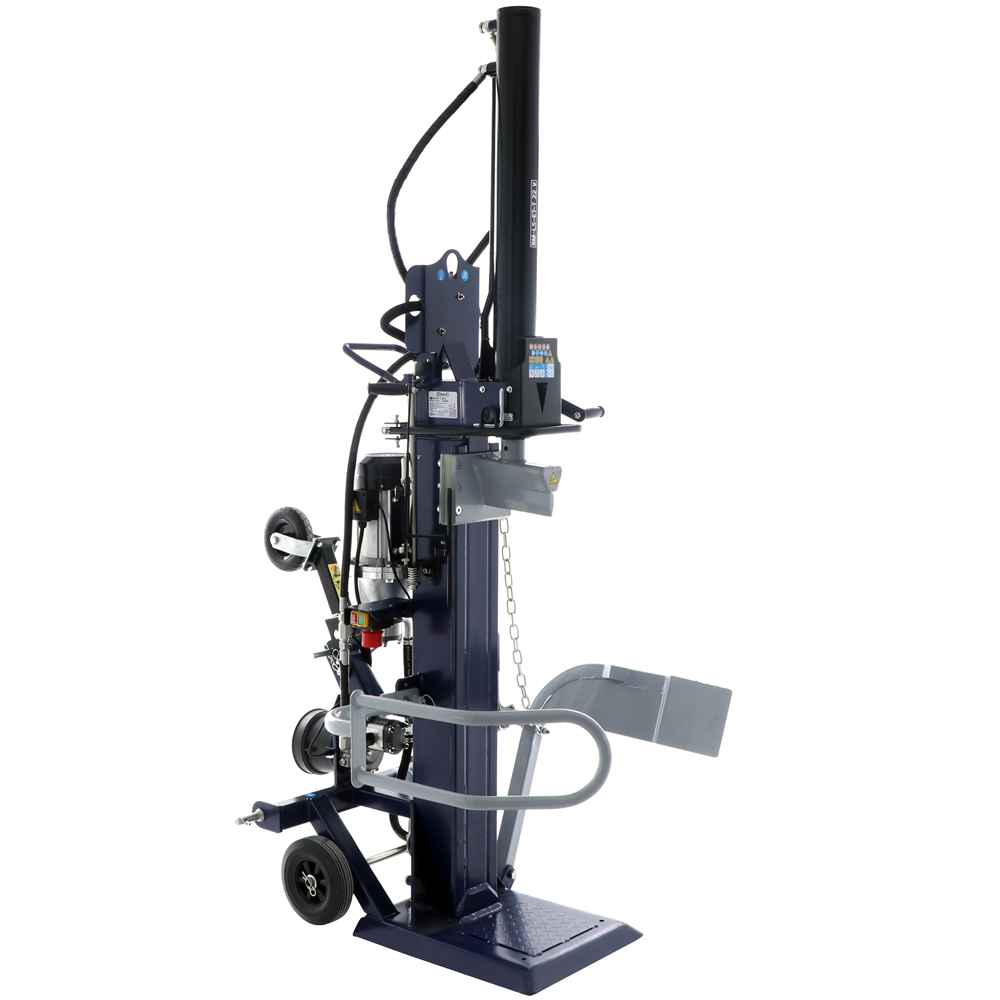 bullmach bm ls et t 22 v fendeuse à bois hybride verticale Électrique et à tracteur