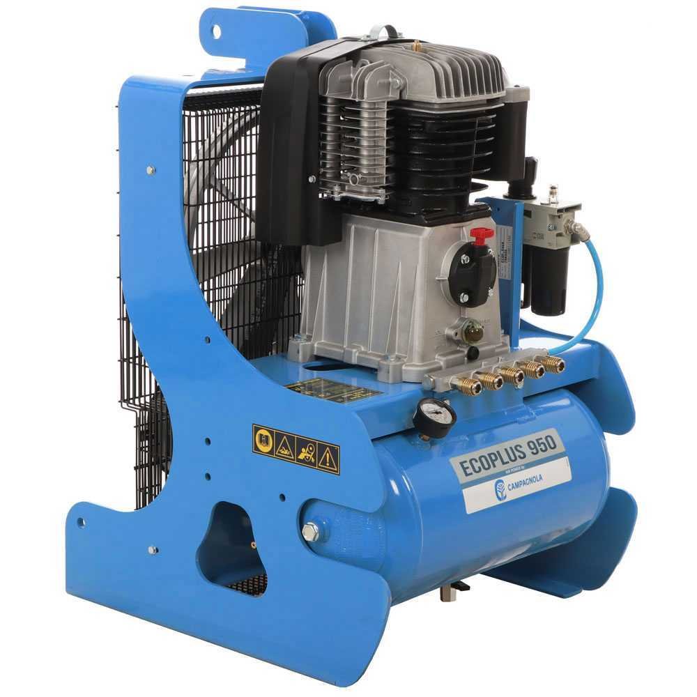 compresseur avec attelage pour tracteur campagnola pto ecoplus 950 récolte des olives et taille