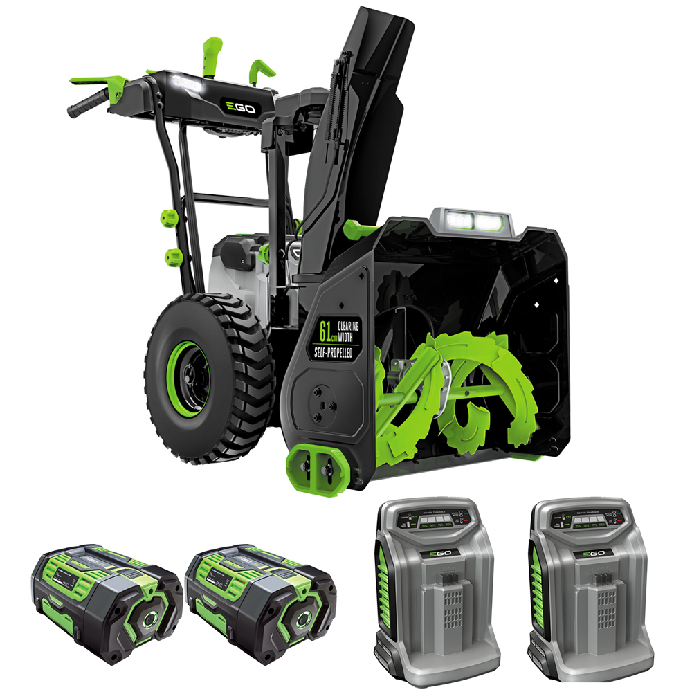 ego snt 2400e fraise à neige à batterie 2x 56v 7.5ah