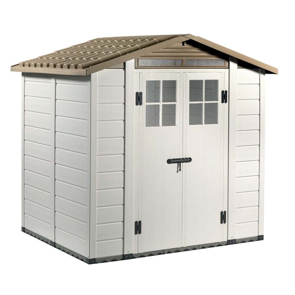 garofalo tuscany evo 200 abri de jardin avec fenêtres et porte à double battant 202