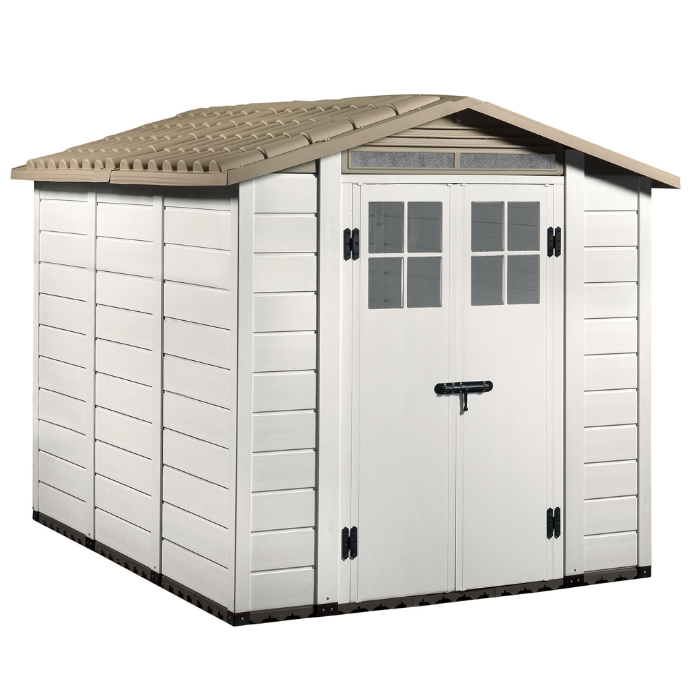 garofalo tuscany evo 240 abri de jardin avec fenêtres et porte à double battant 202