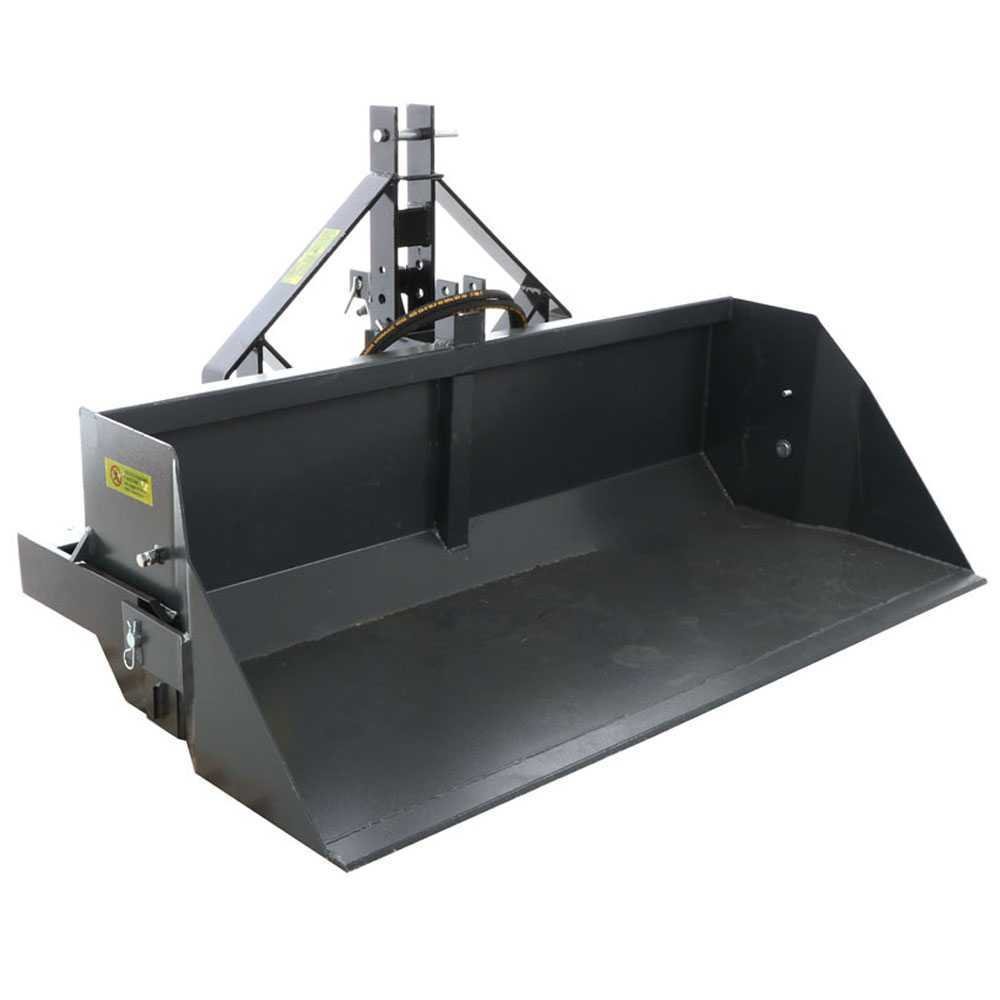 godet arrière hydraulique pour tracteur blackstone b pal h 200 de 200 cm charge 700kg