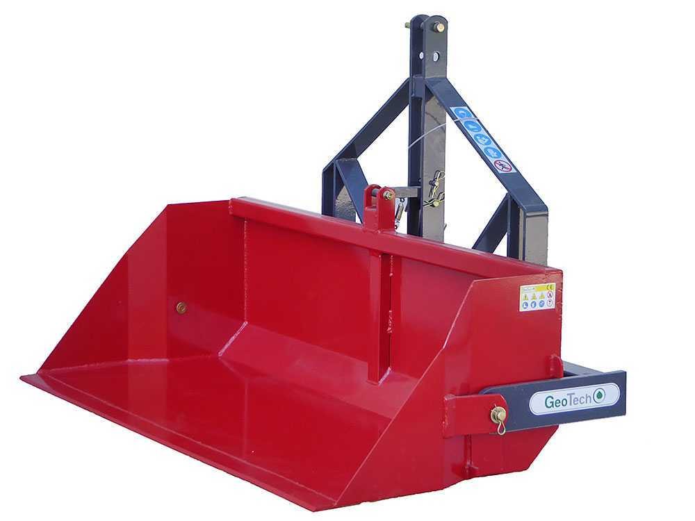 godet postérieur pour tracteur geotech de 180 cm série lourde capacité charge 700 kg godet postérieur pour tracteur geotech de 180 cm série lourde capacité charge 700 kg