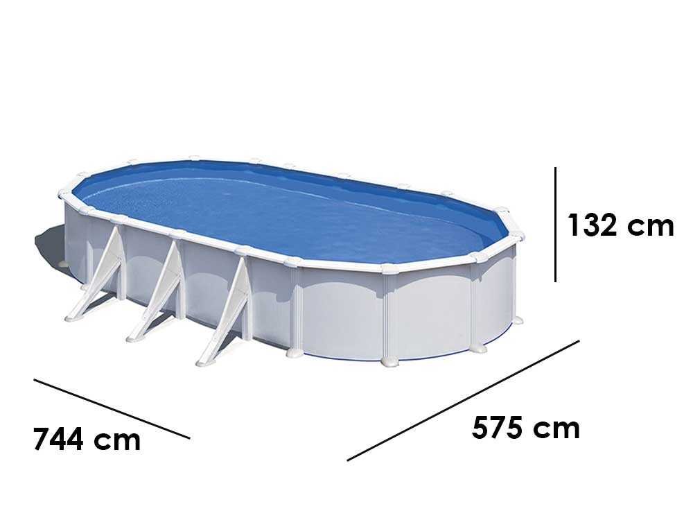gre atlantis ovale 730 x 375 x 132 cm piscine hors sol en acier gre atlantis ovale 730 x 375 x 132 cm piscine hors sol en acier