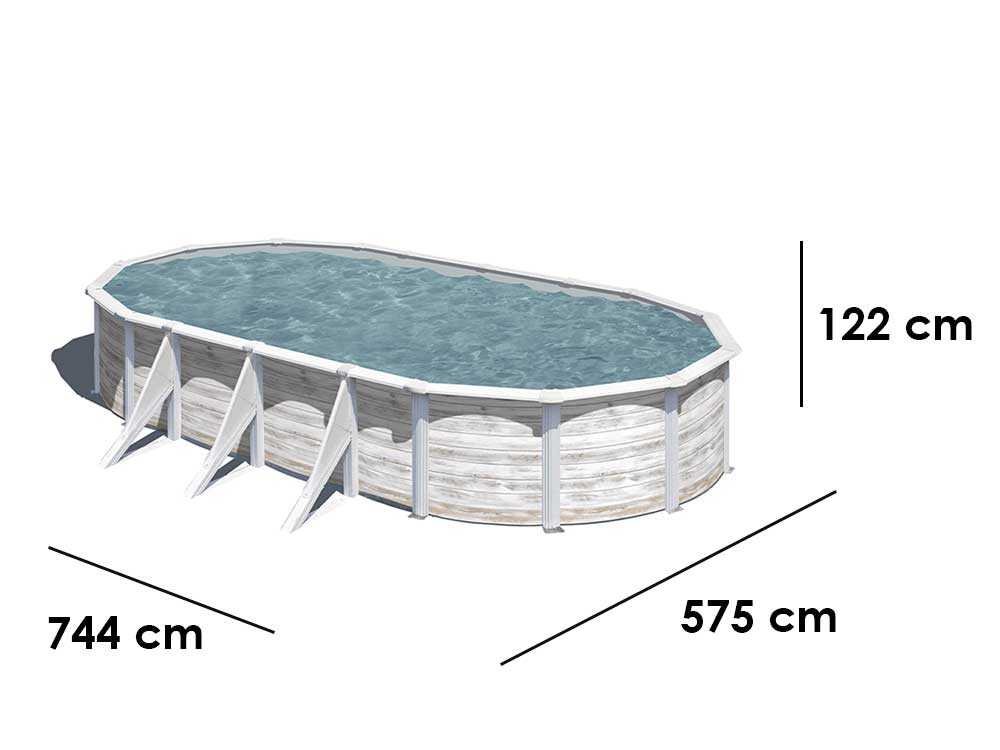gre finlandia ovale 730x375x120cm piscine hors sol en acier gre finlandia ovale 730x375x120cm piscine hors sol en acier