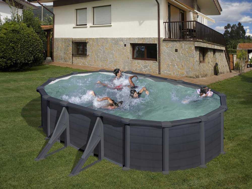 gre granada ovale 500x300x132cm piscine hors sol en acier gre granada ovale 500x300x132cm piscine hors sol en acier