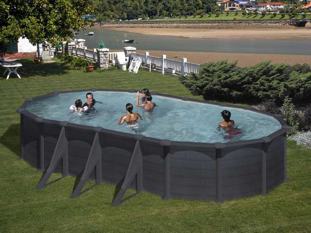 gre granada ovale 730x375x132cm piscine hors sol en acier gre granada ovale 730x375x132cm piscine hors sol en acier