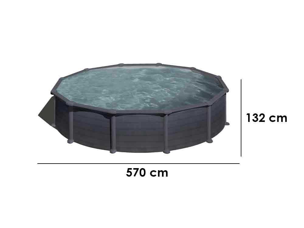 gre granada ronde Ø550 x 132 cm piscine hors sol en acier gre granada ronde Ø550 x 132 cm piscine hors sol en acier