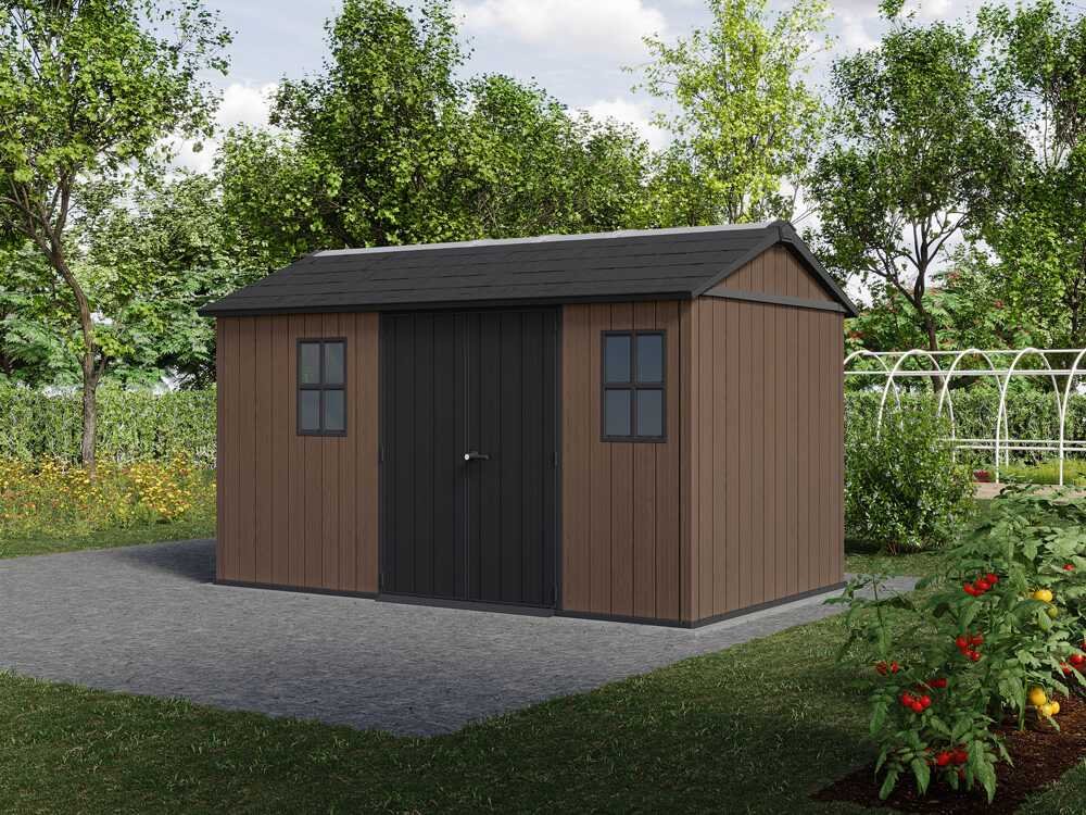 keter newton plus 7513/1375 abri de jardin avec double porte et fenêtres 230 x 413 x 246 cm keter newton plus 7513/1375 abri de jardin avec double porte et fenêtres 230 x 413 x 246 cm