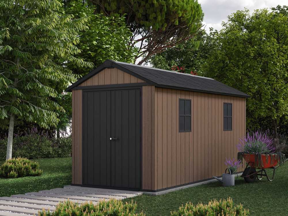 keter newton plus 7513/1375 abri de jardin avec double porte et fenêtres 230 x 413 x 246 cm keter newton plus 7513/1375 abri de jardin avec double porte et fenêtres 230 x 413 x 246 cm