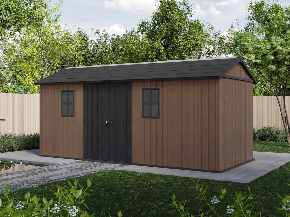 keter newton plus 7517/1775 abri de jardin avec porte à double battant et fenêtres 230 x 539 x 246 cm keter newton plus 7517/1775 abri de jardin avec porte à double battant et fenêtres 230 x 539 x 246 cm