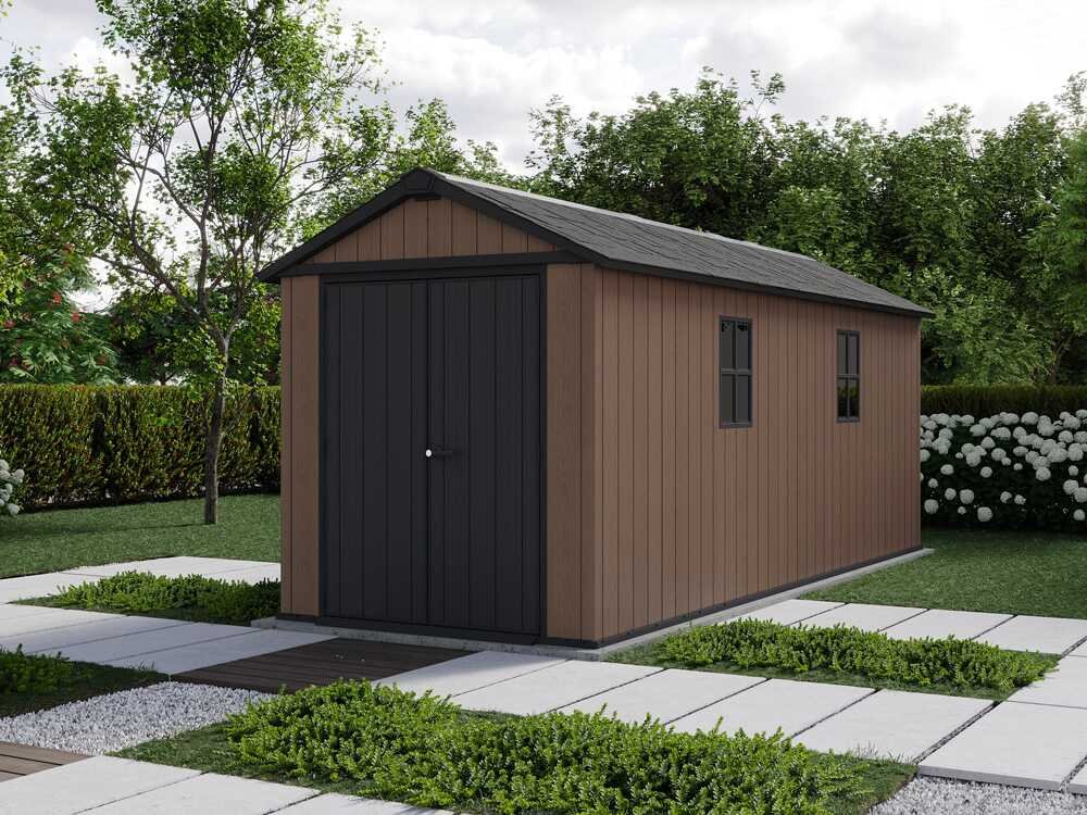 keter newton plus 7517/1775 abri de jardin avec porte à double battant et fenêtres 230 x 539 x 246 cm keter newton plus 7517/1775 abri de jardin avec porte à double battant et fenêtres 230 x 539 x 246 cm