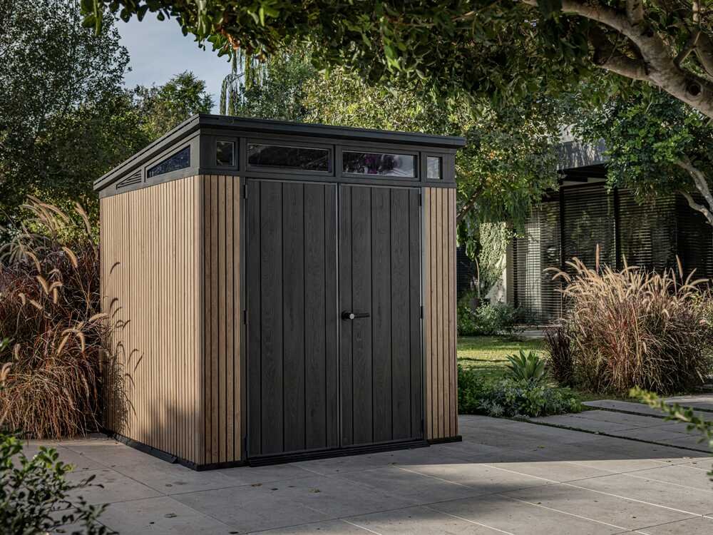 keter signature venetian 7x7 abri de jardin avec porte à double battant 214x218x226 cm keter signature venetian 7x7 abri de jardin avec porte à double battant 214x218x226 cm