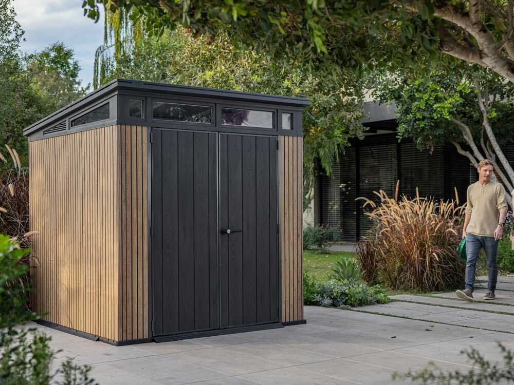 keter signature venetian 7x7 abri de jardin avec porte à double battant 214x218x226 cm keter signature venetian 7x7 abri de jardin avec porte à double battant 214x218x226 cm