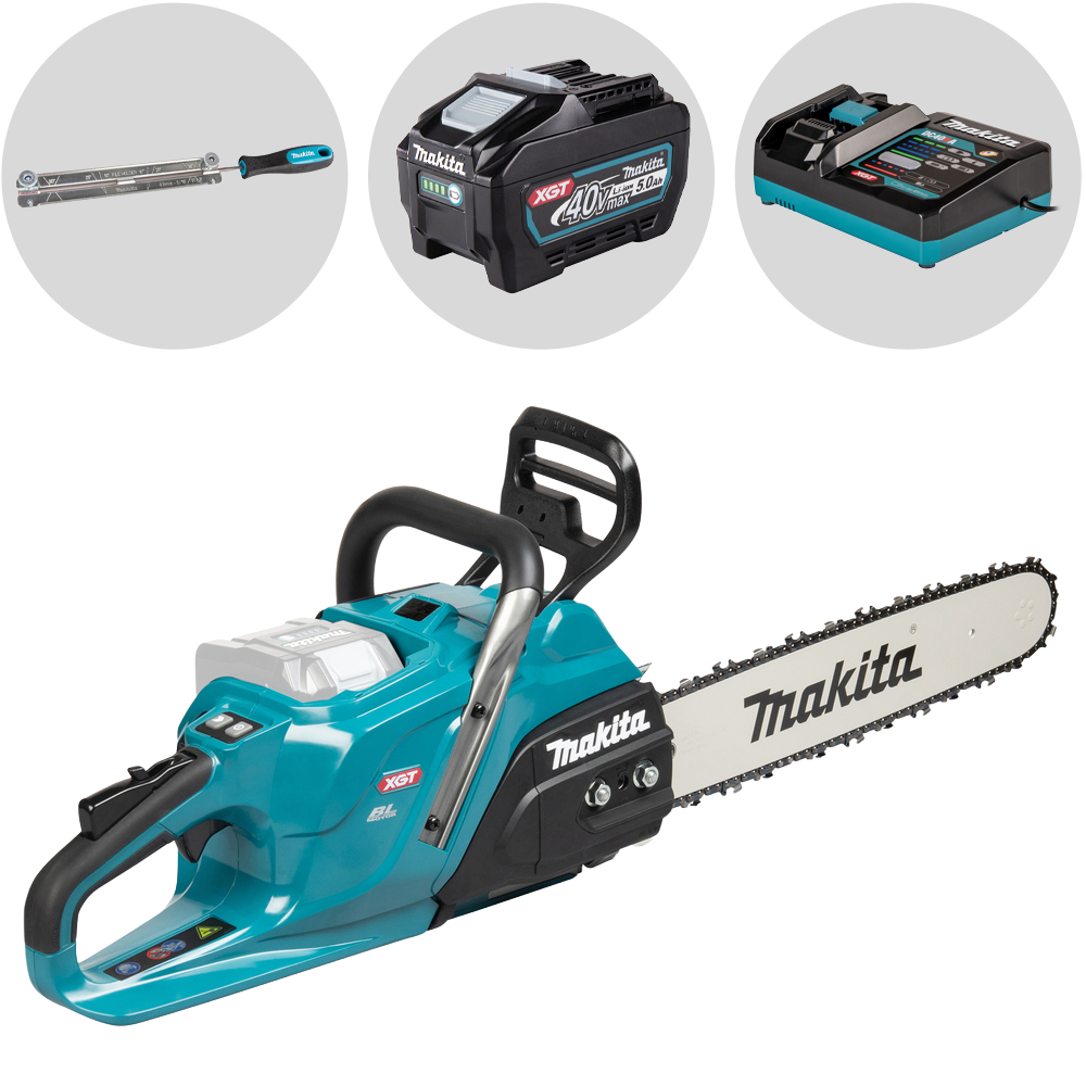 makita xgt uc030gz tronçonneuse électrique à batterie guide de 50 cm 5 ah 40 v
