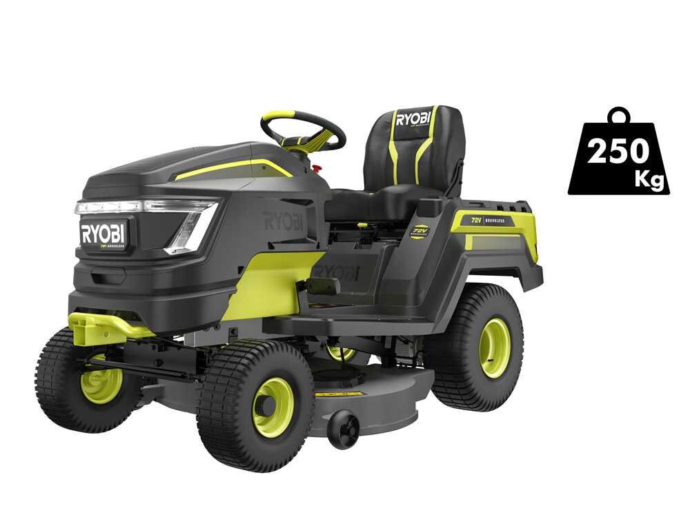 ryobi ry72tmx107 210 tracteur tondeuse à batterie 72v / 2x10ah ryobi ry72tmx107 210 tracteur tondeuse à batterie 72v / 2x10ah