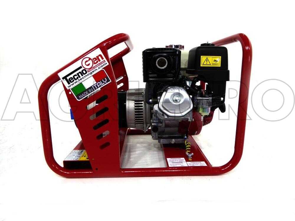tecnogen h5000 groupe électrogène 3.6 kw monophasé honda gx 270 alternateur italien tecnogen h5000 groupe électrogène 3.6 kw monophasé honda gx 270 alternateur italien